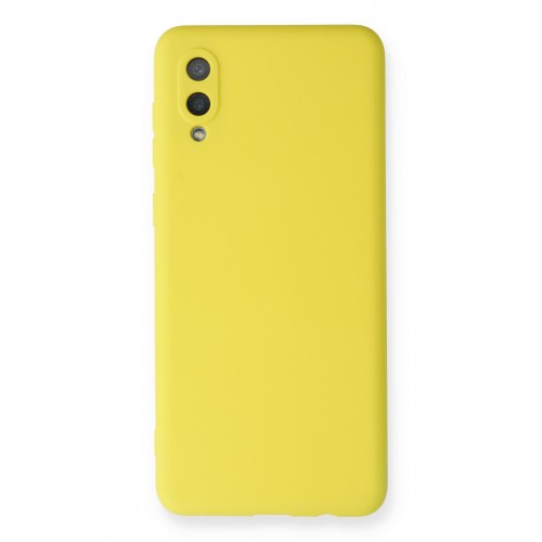Newface Samsung Galaxy A02 Kılıf Nano içi Kadife Silikon - Sarı Newface Samsung Galaxy A02 Kılıf Nano içi Kadife Silikon - Sarı