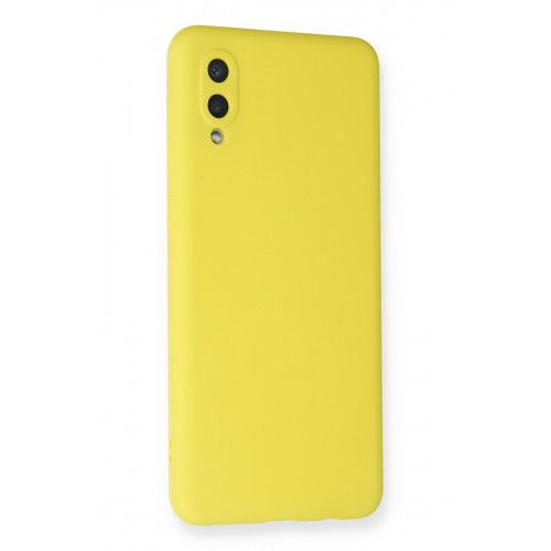 Newface Samsung Galaxy A02 Kılıf Nano içi Kadife Silikon - Sarı Newface Samsung Galaxy A02 Kılıf Nano içi Kadife Silikon - Sarı