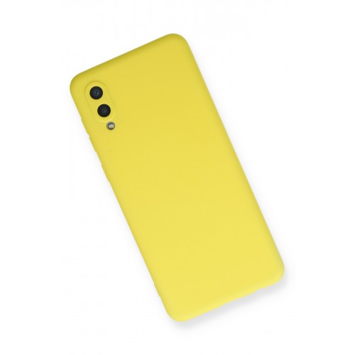 Newface Samsung Galaxy A02 Kılıf Nano içi Kadife Silikon - Sarı Newface Samsung Galaxy A02 Kılıf Nano içi Kadife Silikon - Sarı