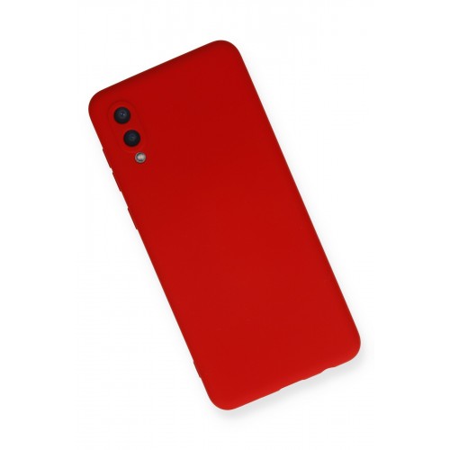 Newface Samsung Galaxy A02 Kılıf Nano içi Kadife Silikon - Kırmızı Newface Samsung Galaxy A02 Kılıf Nano içi Kadife Silikon - Kırmızı