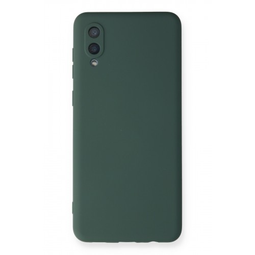 Newface Samsung Galaxy A02 Kılıf Nano içi Kadife Silikon - Koyu Yeşil Newface Samsung Galaxy A02 Kılıf Nano içi Kadife Silikon - Koyu Yeşil