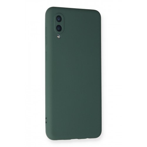 Newface Samsung Galaxy A02 Kılıf Nano içi Kadife Silikon - Koyu Yeşil Newface Samsung Galaxy A02 Kılıf Nano içi Kadife Silikon - Koyu Yeşil