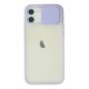 Newface iPhone 12 Kılıf Palm Buzlu Kamera Sürgülü Silikon - Lila Newface iPhone 12 Kılıf Palm Buzlu Kamera Sürgülü Silikon - Lila