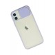 Newface iPhone 12 Kılıf Palm Buzlu Kamera Sürgülü Silikon - Lila Newface iPhone 12 Kılıf Palm Buzlu Kamera Sürgülü Silikon - Lila