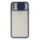 Newface iPhone XS Max Kılıf Palm Buzlu Kamera Sürgülü Silikon - Lacivert Newface iPhone XS Max Kılıf Palm Buzlu Kamera Sürgülü Silikon - Lacivert