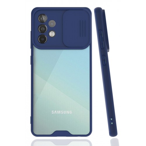 Newface Samsung Galaxy A52 Kılıf Platin Kamera Koruma Silikon - Lacivert Newface Samsung Galaxy A52 Kılıf Platin Kamera Koruma Silikon - Lacivert
