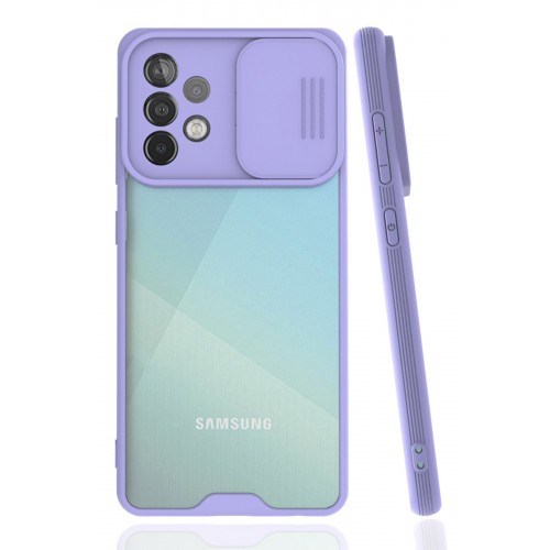 Newface Samsung Galaxy A52 Kılıf Platin Kamera Koruma Silikon - Lila Newface Samsung Galaxy A52 Kılıf Platin Kamera Koruma Silikon - Lila
