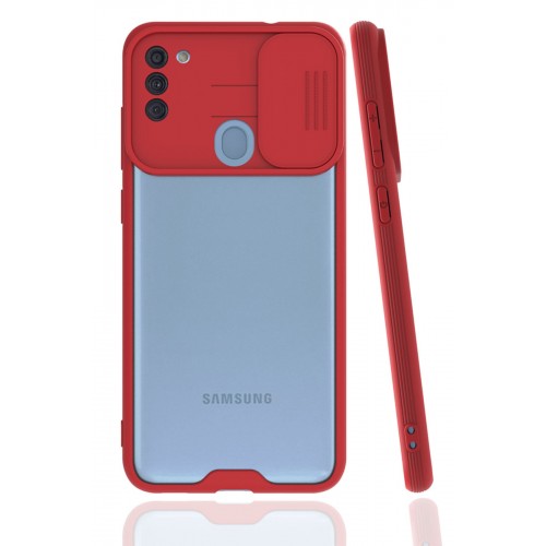 Newface Samsung Galaxy A11 Kılıf Platin Kamera Koruma Silikon - Kırmızı Newface Samsung Galaxy A11 Kılıf Platin Kamera Koruma Silikon - Kırmızı