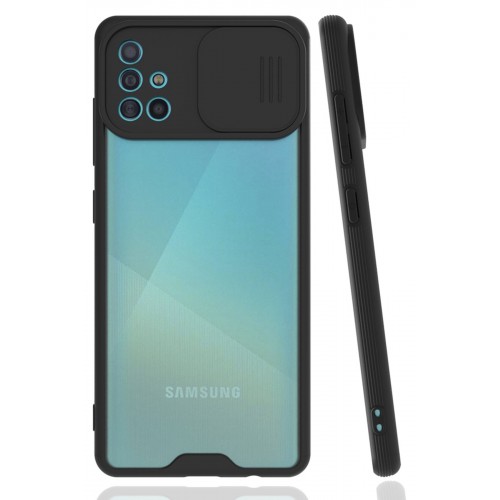 Newface Samsung Galaxy A51 Kılıf Platin Kamera Koruma Silikon - Siyah Newface Samsung Galaxy A51 Kılıf Platin Kamera Koruma Silikon - Siyah
