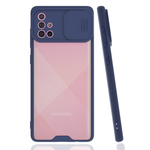 Newface Samsung Galaxy A71 Kılıf Platin Kamera Koruma Silikon - Lacivert Newface Samsung Galaxy A71 Kılıf Platin Kamera Koruma Silikon - Lacivert