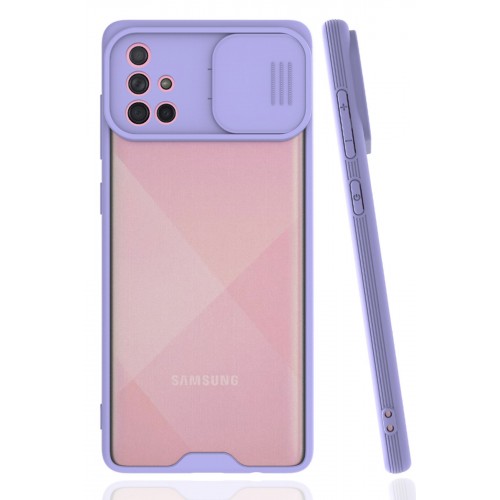 Newface Samsung Galaxy A71 Kılıf Platin Kamera Koruma Silikon - Lila Newface Samsung Galaxy A71 Kılıf Platin Kamera Koruma Silikon - Lila
