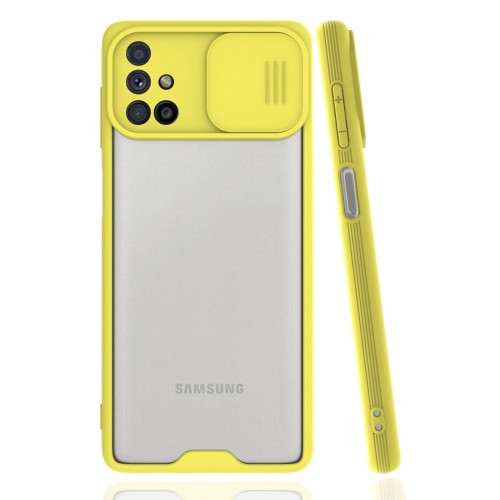 Newface Samsung Galaxy M31S Kılıf Platin Kamera Koruma Silikon - Sarı Newface Samsung Galaxy M31S Kılıf Platin Kamera Koruma Silikon - Sarı