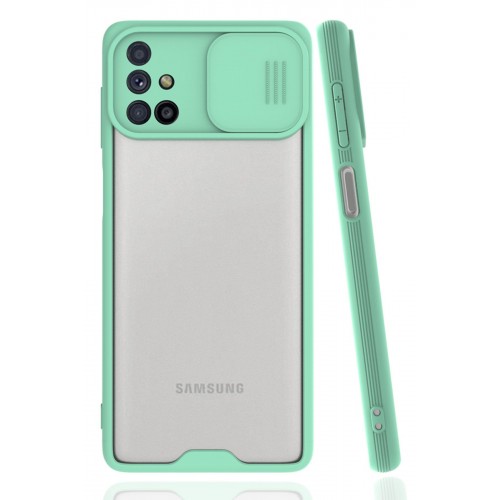 Newface Samsung Galaxy M51 Kılıf Platin Kamera Koruma Silikon - Açık Yeşil Newface Samsung Galaxy M51 Kılıf Platin Kamera Koruma Silikon - Açık Yeşil