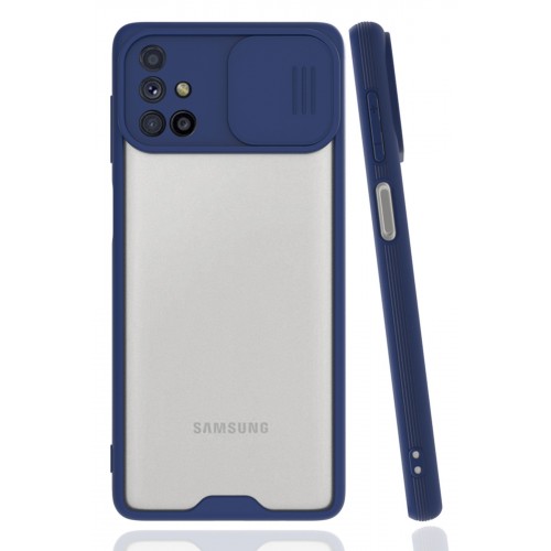 Newface Samsung Galaxy M51 Kılıf Platin Kamera Koruma Silikon - Lacivert Newface Samsung Galaxy M51 Kılıf Platin Kamera Koruma Silikon - Lacivert