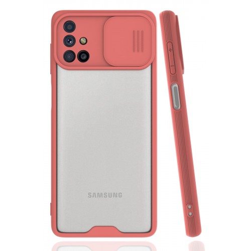 Newface Samsung Galaxy M51 Kılıf Platin Kamera Koruma Silikon - Pembe Newface Samsung Galaxy M51 Kılıf Platin Kamera Koruma Silikon - Pembe