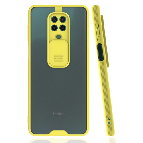 Newface Xiaomi Redmi Note 9S Kılıf Platin Kamera Koruma Silikon - Sarı Newface Xiaomi Redmi Note 9S Kılıf Platin Kamera Koruma Silikon - Sarı