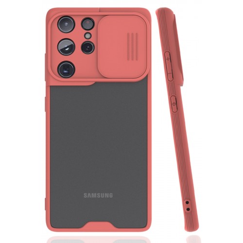 Newface Samsung Galaxy S21 Ultra Kılıf Platin Kamera Koruma Silikon - Pembe Newface Samsung Galaxy S21 Ultra Kılıf Platin Kamera Koruma Silikon - Pembe