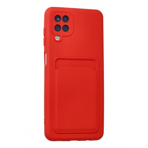 Newface Samsung Galaxy A12 Kılıf Kelvin Kartvizitli Silikon - Kırmızı Newface Samsung Galaxy A12 Kılıf Kelvin Kartvizitli Silikon - Kırmızı