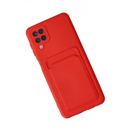 Newface Samsung Galaxy A12 Kılıf Kelvin Kartvizitli Silikon - Kırmızı Newface Samsung Galaxy A12 Kılıf Kelvin Kartvizitli Silikon - Kırmızı