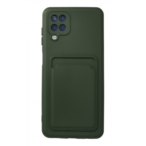 Newface Samsung Galaxy A12 Kılıf Kelvin Kartvizitli Silikon - Koyu Yeşil Newface Samsung Galaxy A12 Kılıf Kelvin Kartvizitli Silikon - Koyu Yeşil