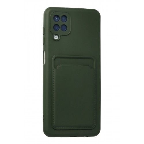 Newface Samsung Galaxy A12 Kılıf Kelvin Kartvizitli Silikon - Koyu Yeşil Newface Samsung Galaxy A12 Kılıf Kelvin Kartvizitli Silikon - Koyu Yeşil