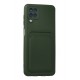 Newface Samsung Galaxy A12 Kılıf Kelvin Kartvizitli Silikon - Koyu Yeşil Newface Samsung Galaxy A12 Kılıf Kelvin Kartvizitli Silikon - Koyu Yeşil