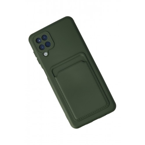 Newface Samsung Galaxy A12 Kılıf Kelvin Kartvizitli Silikon - Koyu Yeşil Newface Samsung Galaxy A12 Kılıf Kelvin Kartvizitli Silikon - Koyu Yeşil