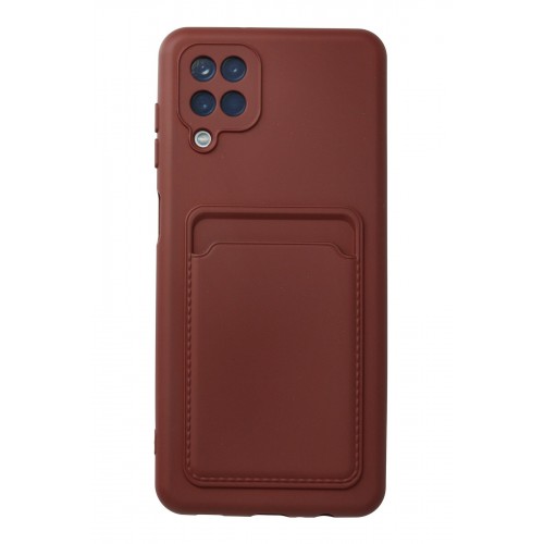Newface Samsung Galaxy A12 Kılıf Kelvin Kartvizitli Silikon - Bordo Newface Samsung Galaxy A12 Kılıf Kelvin Kartvizitli Silikon - Bordo