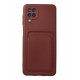 Newface Samsung Galaxy A12 Kılıf Kelvin Kartvizitli Silikon - Bordo Newface Samsung Galaxy A12 Kılıf Kelvin Kartvizitli Silikon - Bordo
