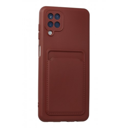 Newface Samsung Galaxy A12 Kılıf Kelvin Kartvizitli Silikon - Bordo Newface Samsung Galaxy A12 Kılıf Kelvin Kartvizitli Silikon - Bordo