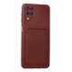 Newface Samsung Galaxy A12 Kılıf Kelvin Kartvizitli Silikon - Bordo Newface Samsung Galaxy A12 Kılıf Kelvin Kartvizitli Silikon - Bordo