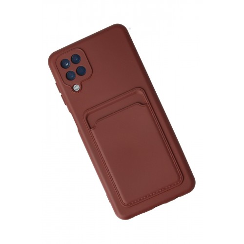 Newface Samsung Galaxy A12 Kılıf Kelvin Kartvizitli Silikon - Bordo Newface Samsung Galaxy A12 Kılıf Kelvin Kartvizitli Silikon - Bordo