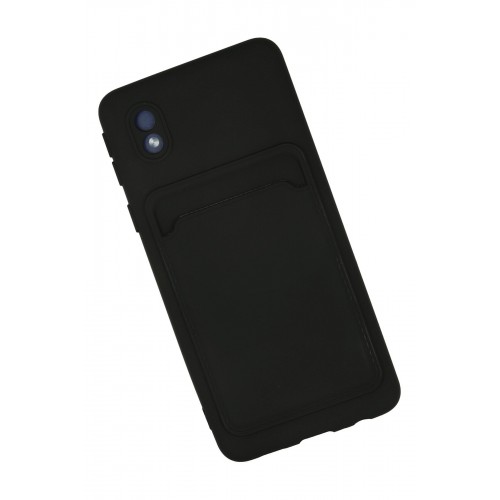Newface Samsung Galaxy A01 Core Kılıf Kelvin Kartvizitli Silikon - Siyah Newface Samsung Galaxy A01 Core Kılıf Kelvin Kartvizitli Silikon - Siyah