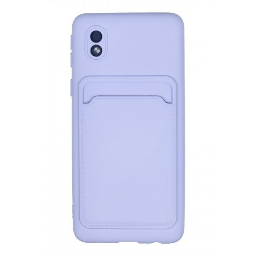 Newface Samsung Galaxy A01 Core Kılıf Kelvin Kartvizitli Silikon - Lila Newface Samsung Galaxy A01 Core Kılıf Kelvin Kartvizitli Silikon - Lila