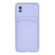 Newface Samsung Galaxy A01 Core Kılıf Kelvin Kartvizitli Silikon - Lila Newface Samsung Galaxy A01 Core Kılıf Kelvin Kartvizitli Silikon - Lila