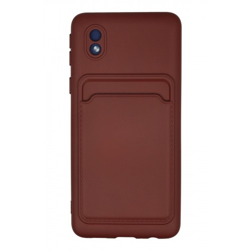 Newface Samsung Galaxy A01 Core Kılıf Kelvin Kartvizitli Silikon - Bordo Newface Samsung Galaxy A01 Core Kılıf Kelvin Kartvizitli Silikon - Bordo