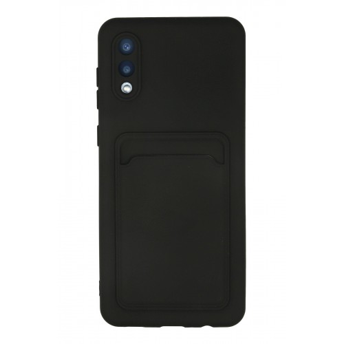 Newface Samsung Galaxy A02 Kılıf Kelvin Kartvizitli Silikon - Siyah Newface Samsung Galaxy A02 Kılıf Kelvin Kartvizitli Silikon - Siyah