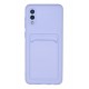 Newface Samsung Galaxy A02 Kılıf Kelvin Kartvizitli Silikon - Lila Newface Samsung Galaxy A02 Kılıf Kelvin Kartvizitli Silikon - Lila