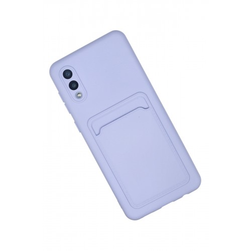 Newface Samsung Galaxy A02 Kılıf Kelvin Kartvizitli Silikon - Lila Newface Samsung Galaxy A02 Kılıf Kelvin Kartvizitli Silikon - Lila