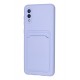 Newface Samsung Galaxy A02 Kılıf Kelvin Kartvizitli Silikon - Lila Newface Samsung Galaxy A02 Kılıf Kelvin Kartvizitli Silikon - Lila