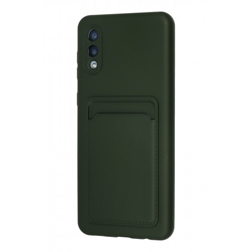 Newface Samsung Galaxy A02 Kılıf Kelvin Kartvizitli Silikon - Koyu Yeşil Newface Samsung Galaxy A02 Kılıf Kelvin Kartvizitli Silikon - Koyu Yeşil