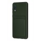 Newface Samsung Galaxy A02 Kılıf Kelvin Kartvizitli Silikon - Koyu Yeşil Newface Samsung Galaxy A02 Kılıf Kelvin Kartvizitli Silikon - Koyu Yeşil