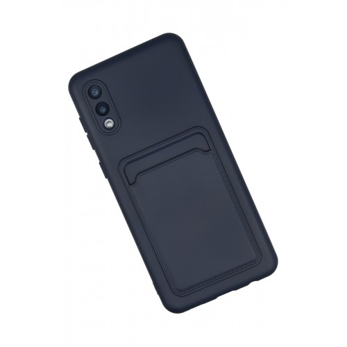 Newface Samsung Galaxy A02 Kılıf Kelvin Kartvizitli Silikon - Lacivert Newface Samsung Galaxy A02 Kılıf Kelvin Kartvizitli Silikon - Lacivert