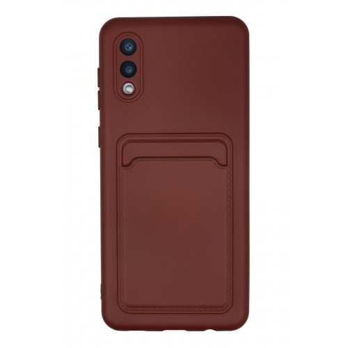 Newface Samsung Galaxy A02 Kılıf Kelvin Kartvizitli Silikon - Bordo Newface Samsung Galaxy A02 Kılıf Kelvin Kartvizitli Silikon - Bordo