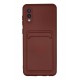 Newface Samsung Galaxy A02 Kılıf Kelvin Kartvizitli Silikon - Bordo Newface Samsung Galaxy A02 Kılıf Kelvin Kartvizitli Silikon - Bordo