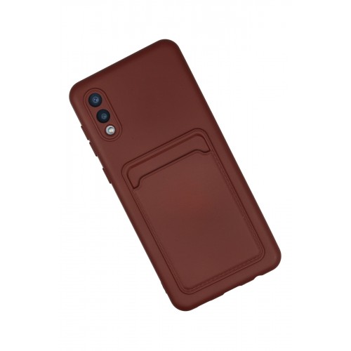 Newface Samsung Galaxy A02 Kılıf Kelvin Kartvizitli Silikon - Bordo Newface Samsung Galaxy A02 Kılıf Kelvin Kartvizitli Silikon - Bordo