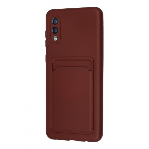 Newface Samsung Galaxy A02 Kılıf Kelvin Kartvizitli Silikon - Bordo Newface Samsung Galaxy A02 Kılıf Kelvin Kartvizitli Silikon - Bordo