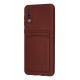 Newface Samsung Galaxy A02 Kılıf Kelvin Kartvizitli Silikon - Bordo Newface Samsung Galaxy A02 Kılıf Kelvin Kartvizitli Silikon - Bordo