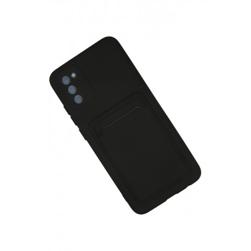 Newface Samsung Galaxy A02S Kılıf Kelvin Kartvizitli Silikon - Siyah Newface Samsung Galaxy A02S Kılıf Kelvin Kartvizitli Silikon - Siyah