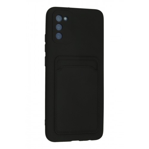 Newface Samsung Galaxy A02S Kılıf Kelvin Kartvizitli Silikon - Siyah Newface Samsung Galaxy A02S Kılıf Kelvin Kartvizitli Silikon - Siyah